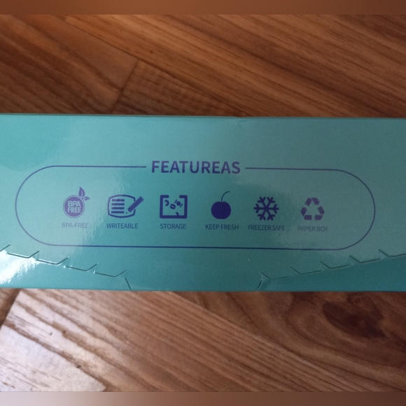 3 Pack Compostable + Antibacterial Plastic Baggies- 1 Gallon Storage/Freezer Bag - Picture 6 of 7